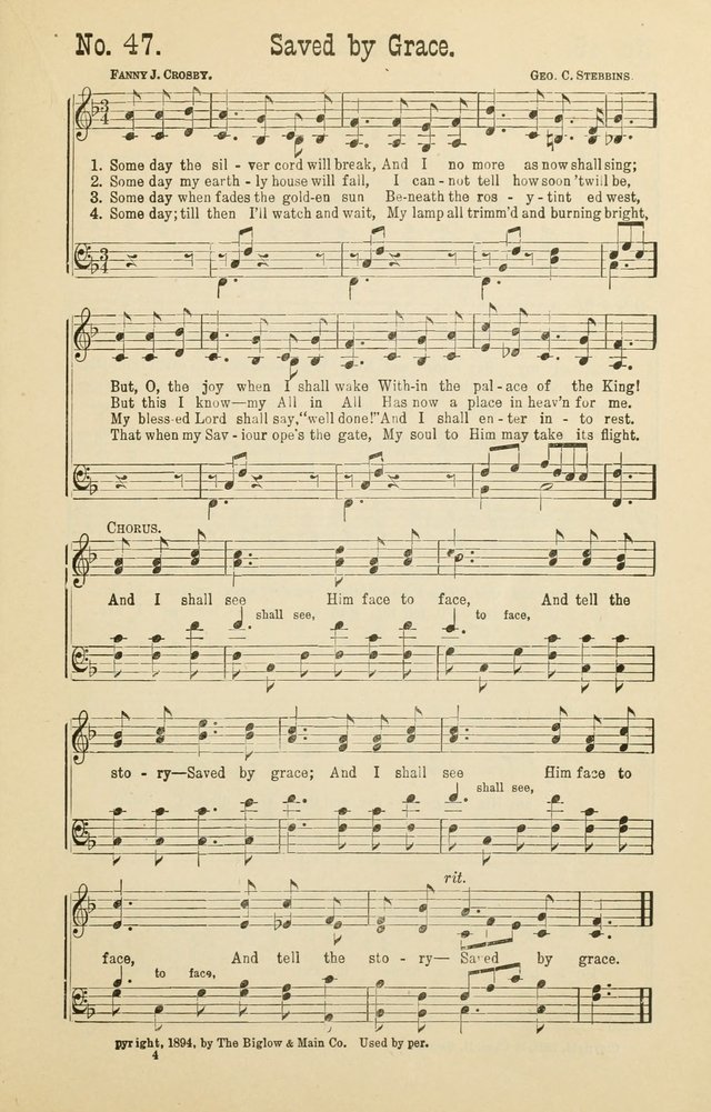 The Victory: a collection of popular Sunday school songs new and old page 47