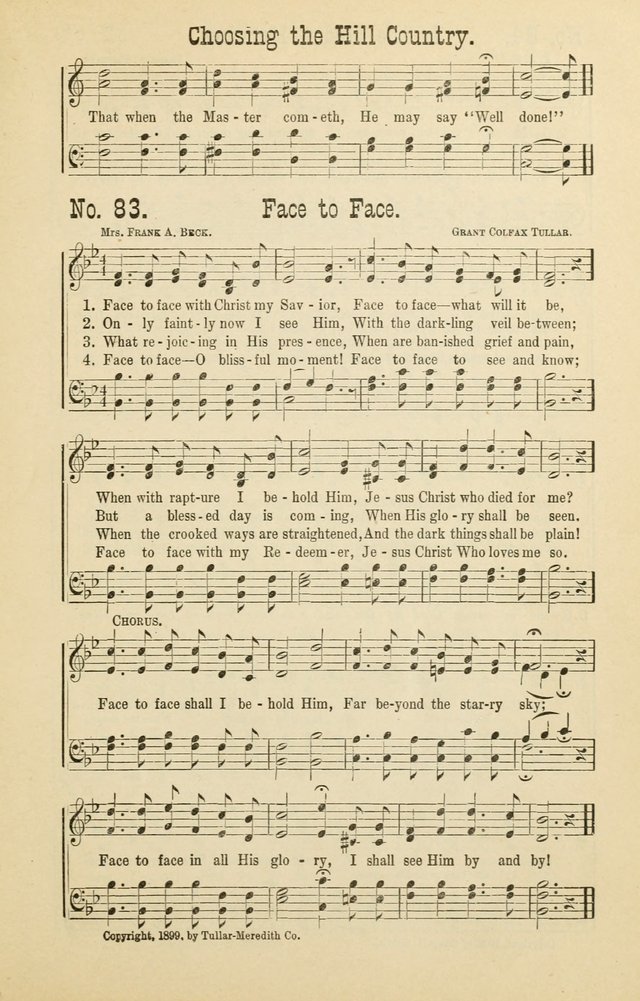 The Victory: a collection of popular Sunday school songs new and old page 83