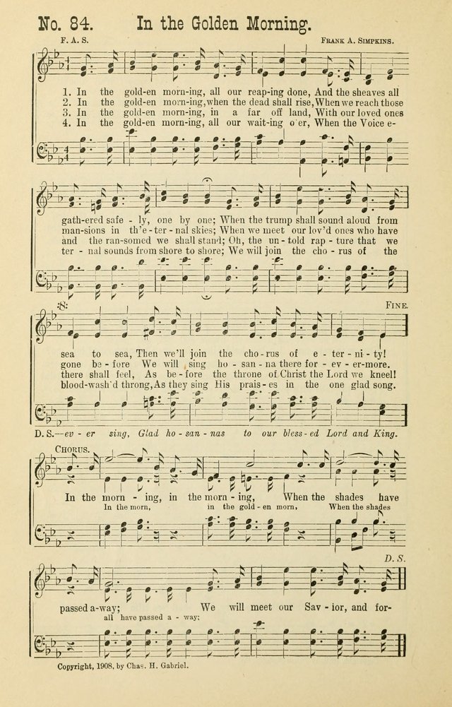 The Victory: a collection of popular Sunday school songs new and old page 84