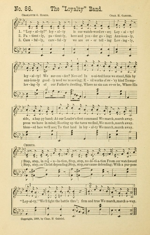 The Victory: a collection of popular Sunday school songs new and old page 86