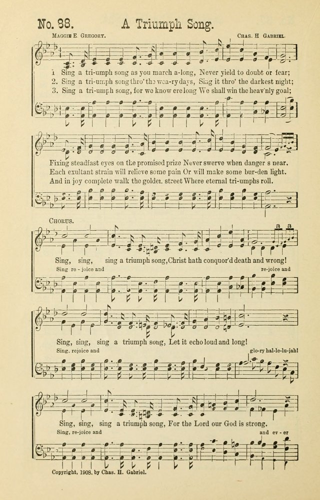 The Victory: a collection of popular Sunday school songs new and old page 88