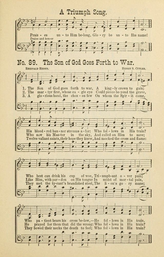 The Victory: a collection of popular Sunday school songs new and old page 89