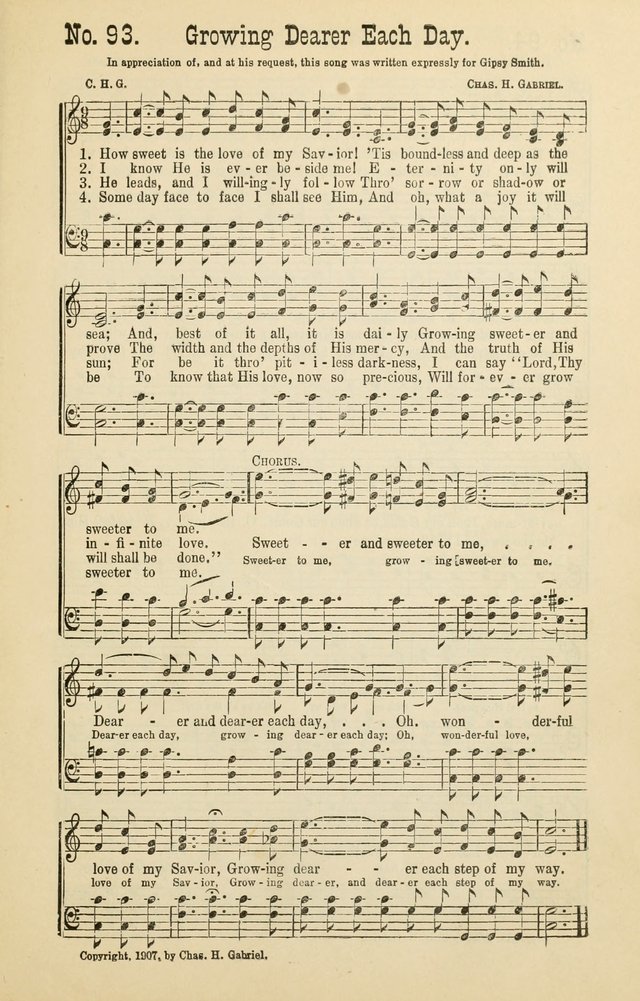 The Victory: a collection of popular Sunday school songs new and old page 93