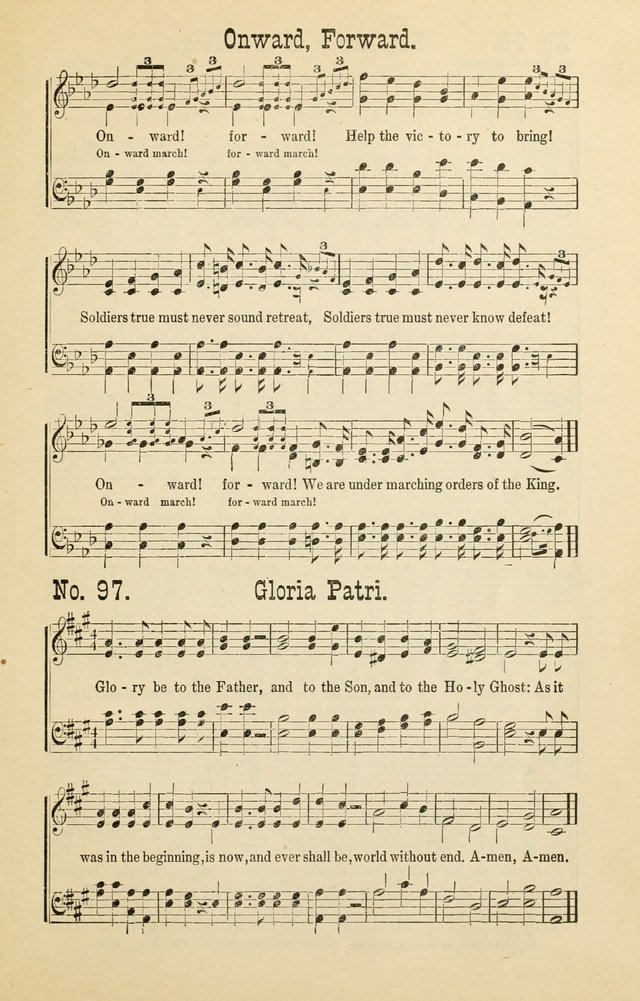 The Victory: a collection of popular Sunday school songs new and old page 97