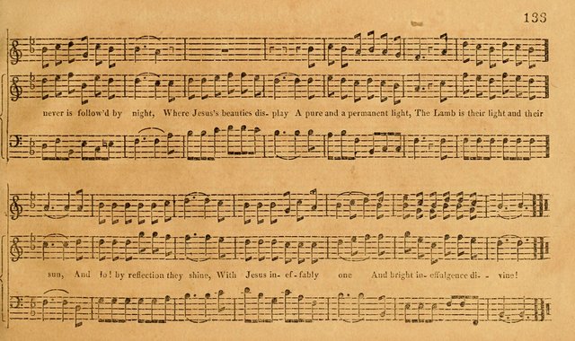 The Vocal Companion: containing a concise introduction to the practice of music, and a set of tunes of various metres, arranged progressively for the use of learners page 133