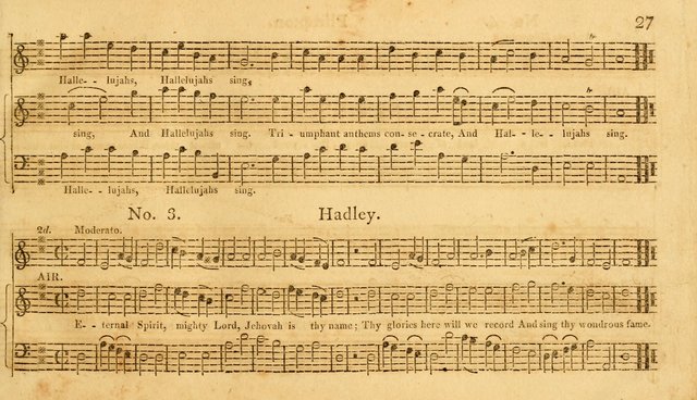 The Vocal Companion: containing a concise introduction to the practice of music, and a set of tunes of various metres, arranged progressively for the use of learners page 27