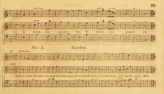 The Vocal Companion: containing a concise introduction to the practice of music, and a set of tunes of various metres, arranged progressively for the use of learners page 29