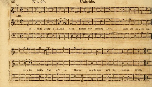 The Vocal Companion: containing a concise introduction to the practice of music, and a set of tunes of various metres, arranged progressively for the use of learners page 50