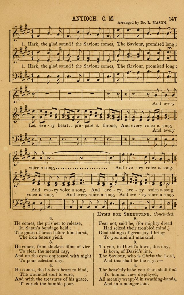 Vestry Chimes: a choice collection of sacred music, adapted to all occasions of social and family worship page 147