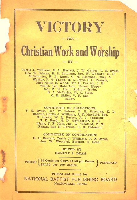 Victory: for Christian work and worship page ii