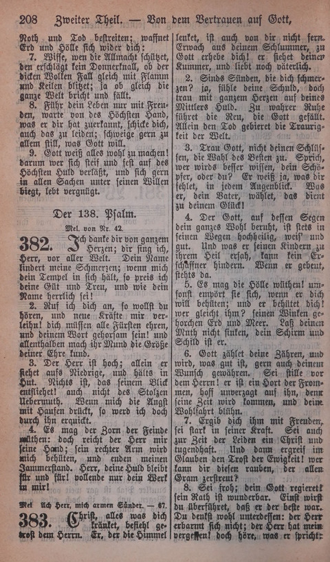 Verbessertes Gesangbuch: zum Gebrauch bein dem öffentlichen Gottesdienste sowohl als zur Privat-Erbauung page 202