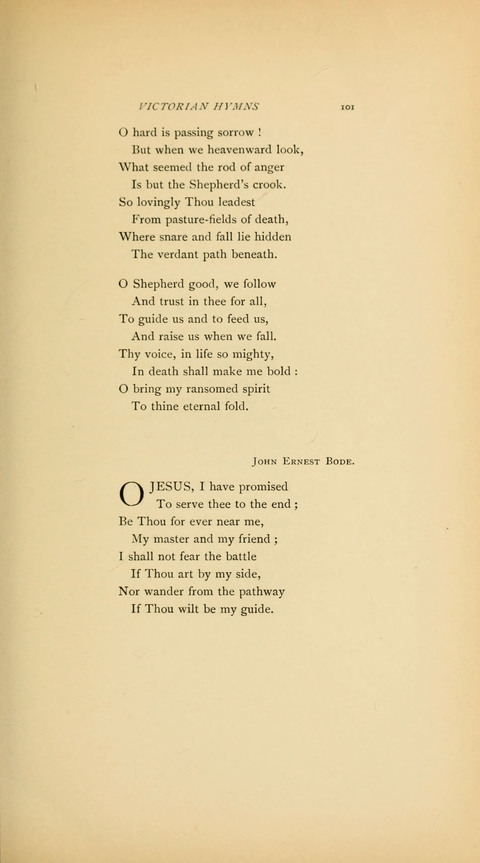 Victorian Hymns: English sacred songs of fifty years page 101