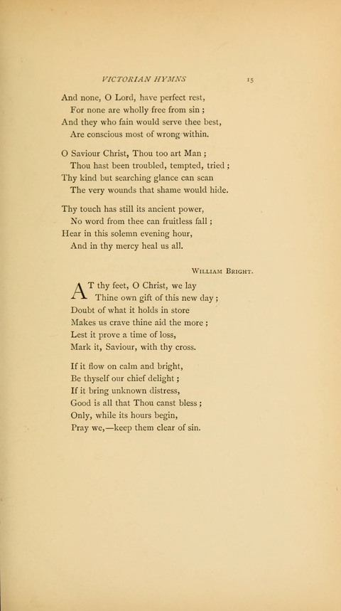 Victorian Hymns: English sacred songs of fifty years page 15