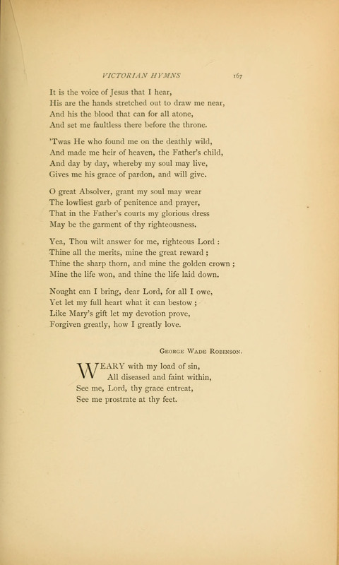 Victorian Hymns: English sacred songs of fifty years page 167