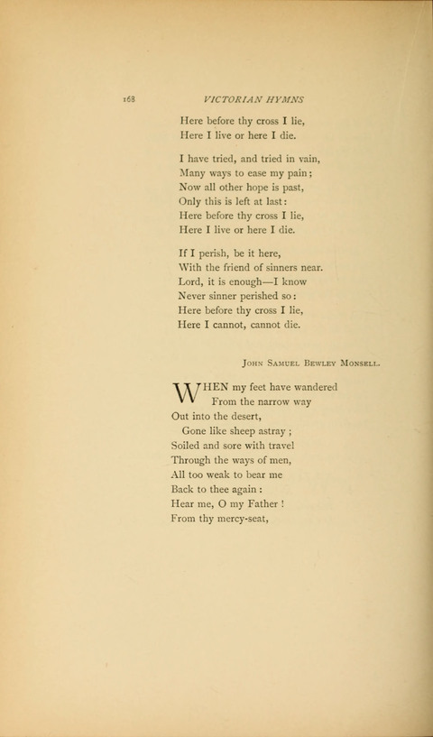 Victorian Hymns: English sacred songs of fifty years page 168