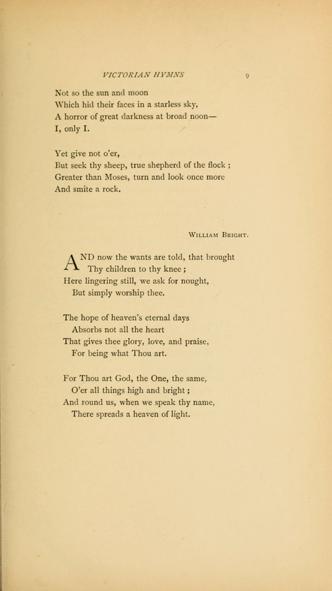 Victorian Hymns: English sacred songs of fifty years page 9