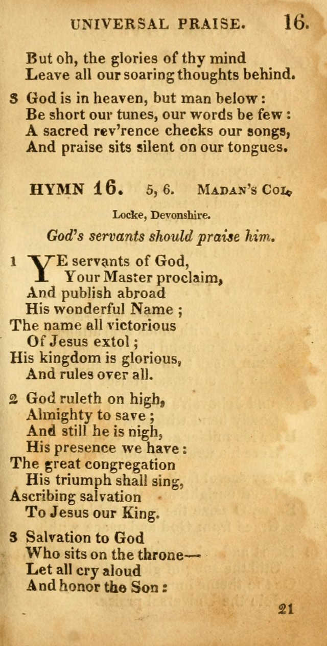 Village hymns for social worship, selected and original: designed as a supplement to Dr. Watts