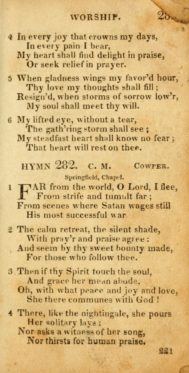 Village hymns for social worship, selected and original: designed as a supplement to Dr. Watts