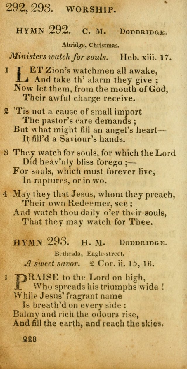 Village hymns for social worship, selected and original: designed as a supplement to Dr. Watts