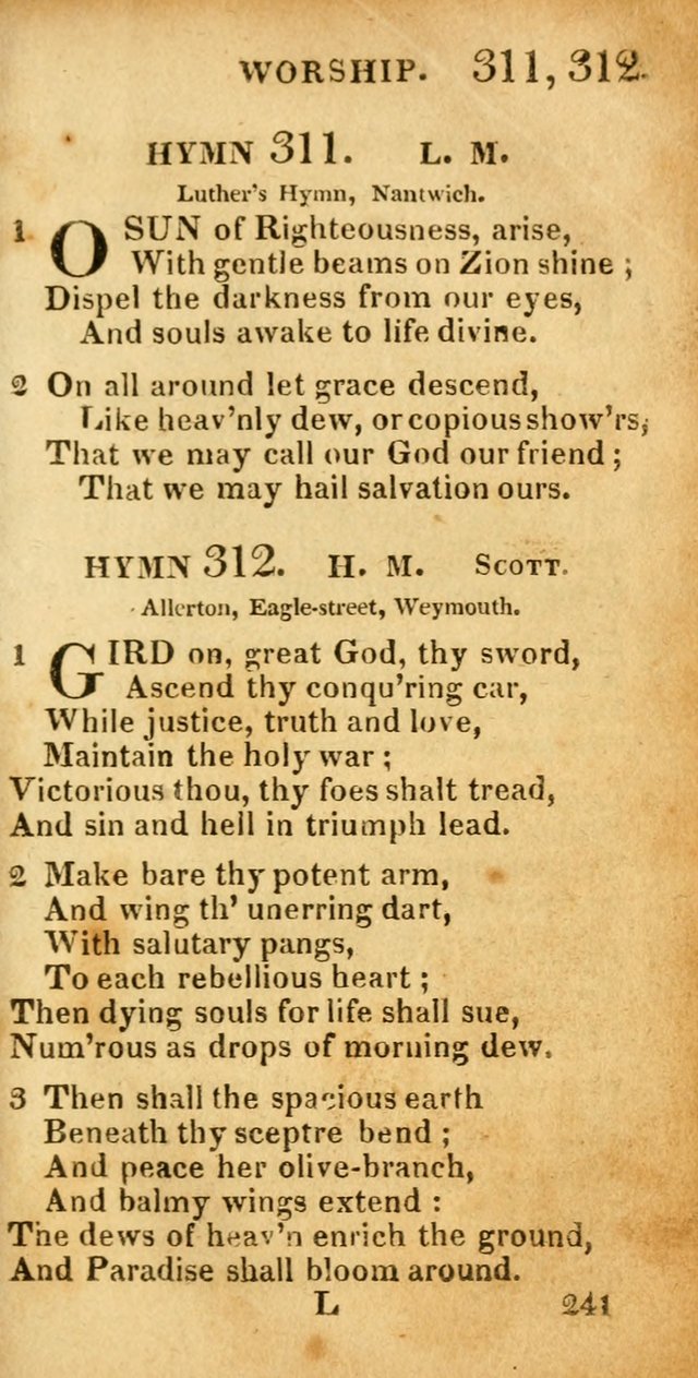 Village hymns for social worship, selected and original: designed as a supplement to Dr. Watts