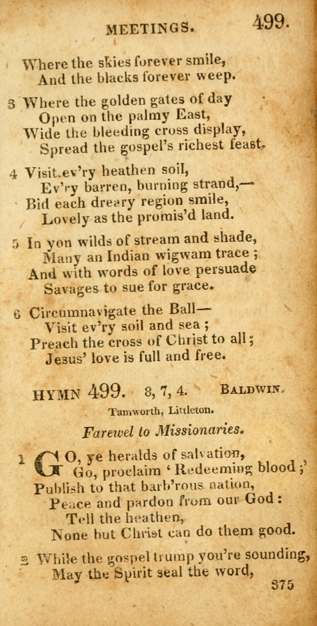 Village hymns for social worship, selected and original: designed as a supplement to Dr. Watts