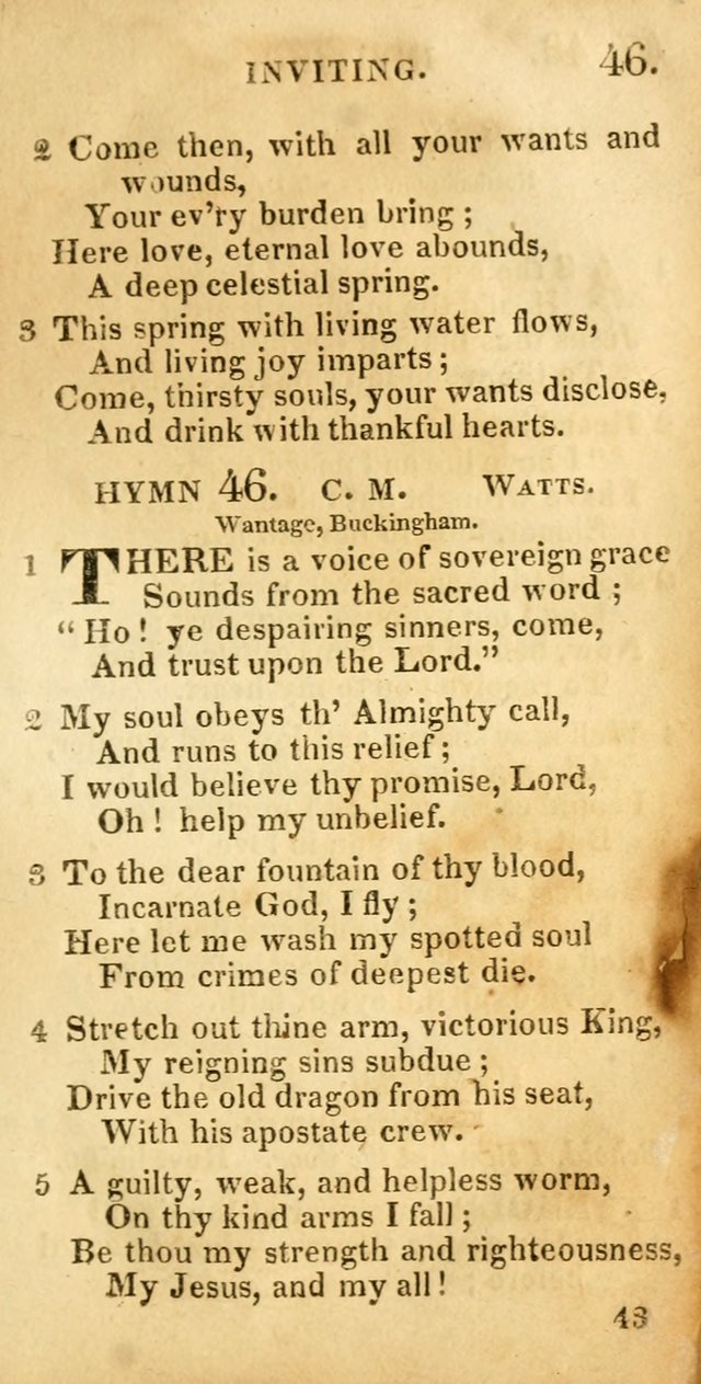 Village hymns for social worship, selected and original: designed as a supplement to Dr. Watts