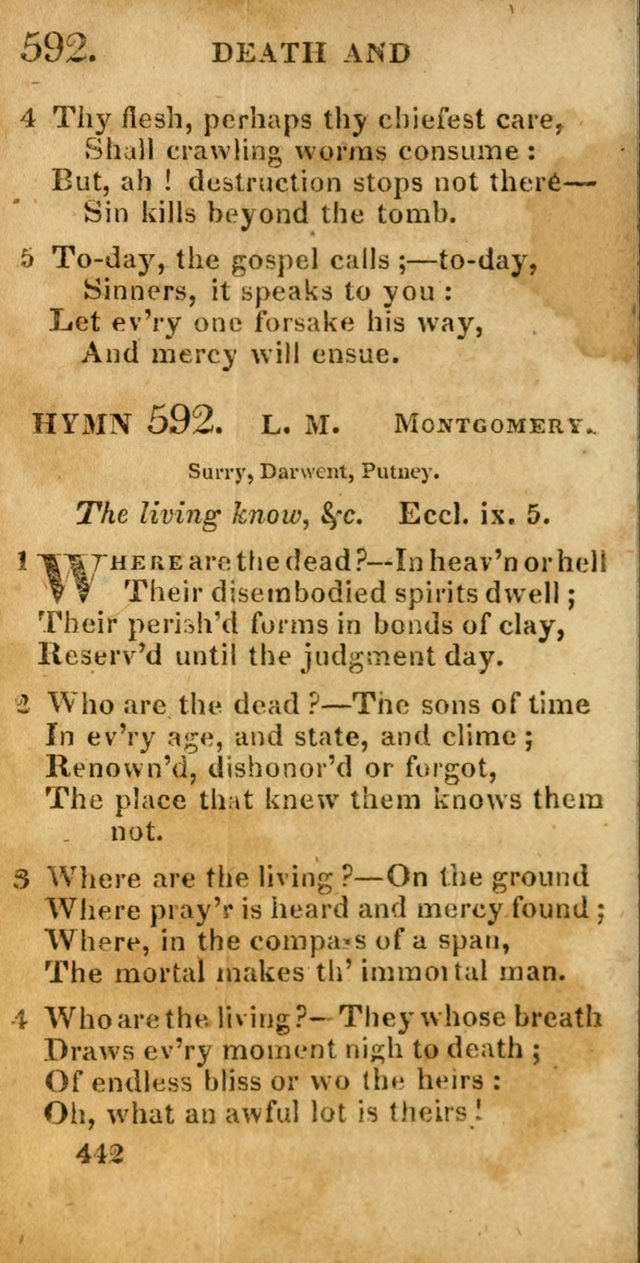 Village hymns for social worship, selected and original: designed as a supplement to Dr. Watts