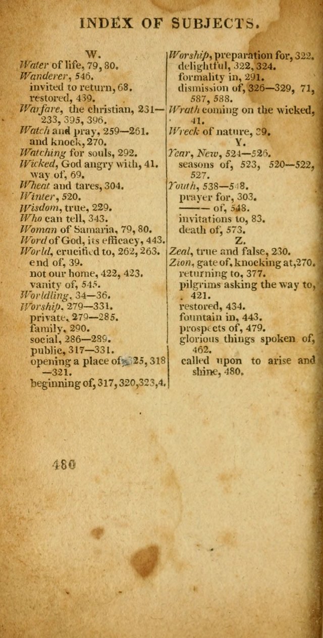 Village hymns for social worship, selected and original: designed as a supplement to Dr. Watts