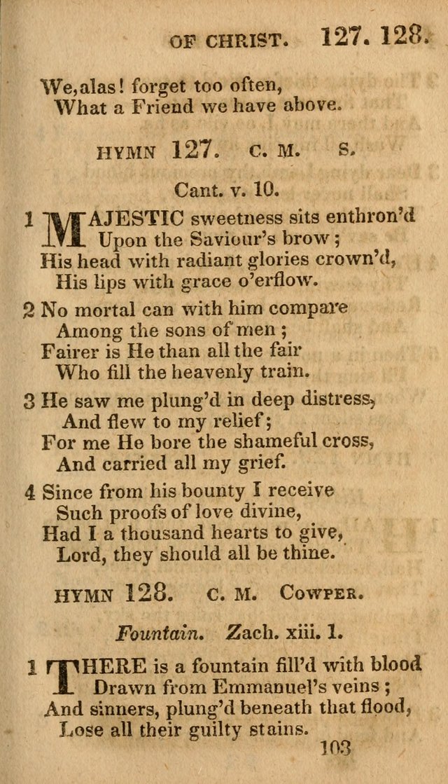 Village Hymns for Social Worship, Selected and Original: designed as a supplement to the Psalms and Hymns of Dr. Watts (6th ed.) page 105