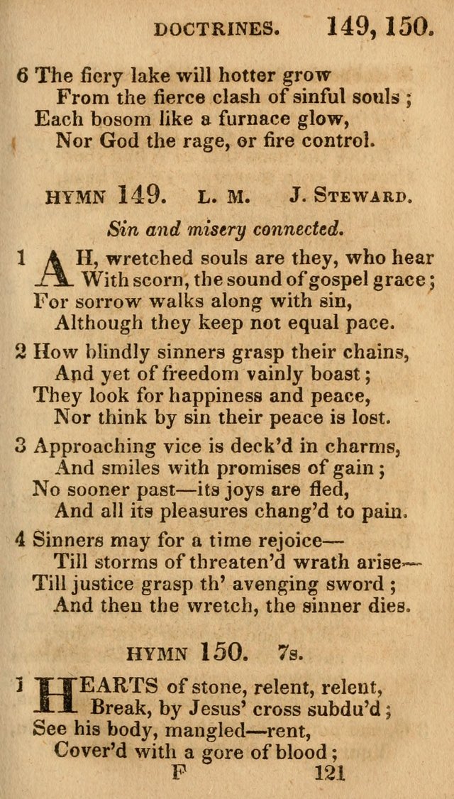 Village Hymns for Social Worship, Selected and Original: designed as a supplement to the Psalms and Hymns of Dr. Watts (6th ed.) page 123