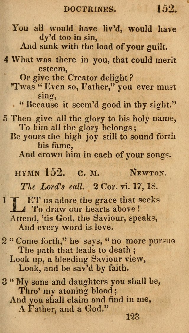 Village Hymns for Social Worship, Selected and Original: designed as a supplement to the Psalms and Hymns of Dr. Watts (6th ed.) page 125