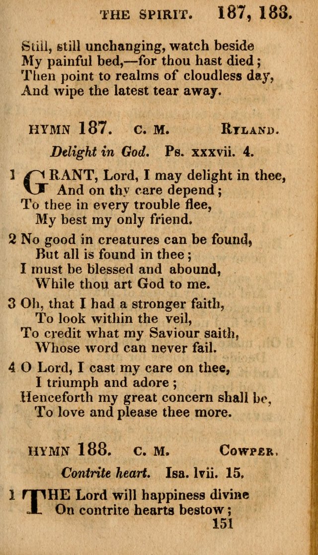 Village Hymns for Social Worship, Selected and Original: designed as a supplement to the Psalms and Hymns of Dr. Watts (6th ed.) page 153