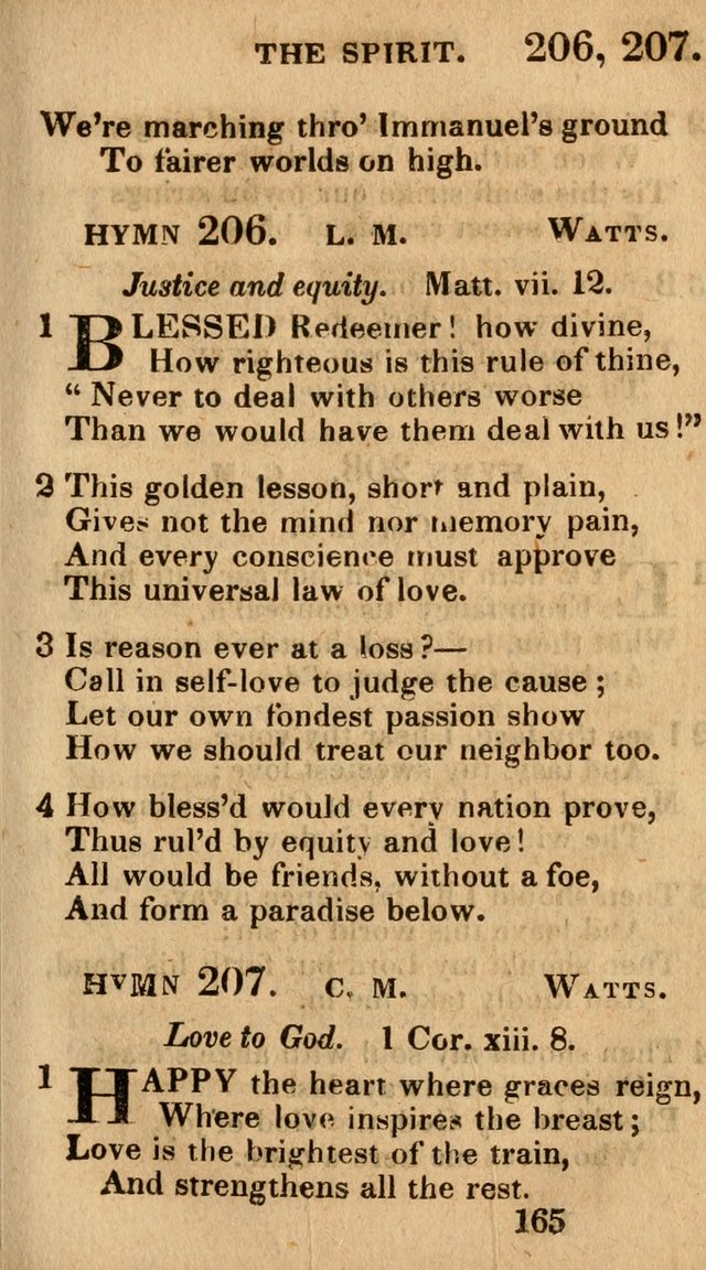 Village Hymns for Social Worship, Selected and Original: designed as a supplement to the Psalms and Hymns of Dr. Watts (6th ed.) page 167