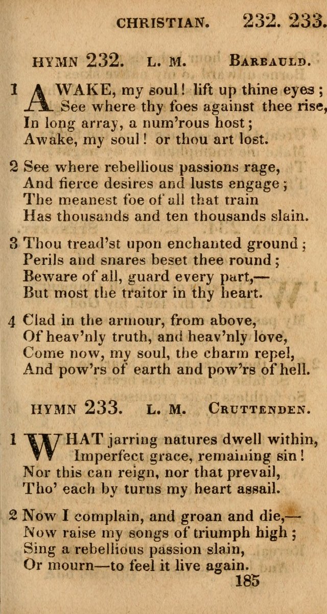 Village Hymns for Social Worship, Selected and Original: designed as a supplement to the Psalms and Hymns of Dr. Watts (6th ed.) page 187