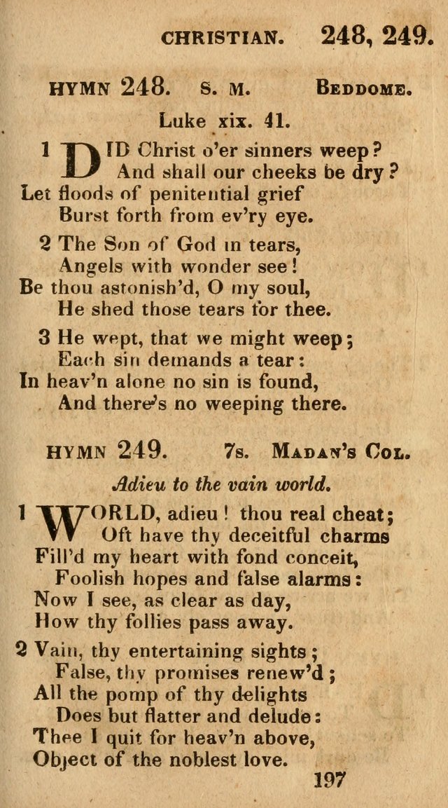 Village Hymns for Social Worship, Selected and Original: designed as a supplement to the Psalms and Hymns of Dr. Watts (6th ed.) page 199