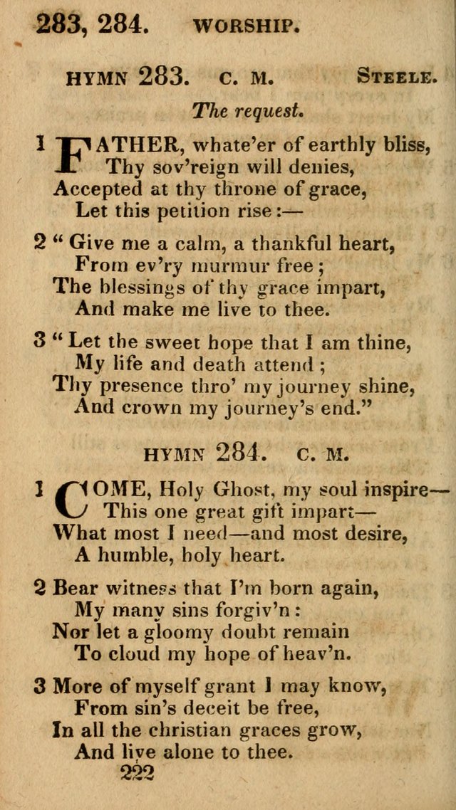 Village Hymns for Social Worship, Selected and Original: designed as a supplement to the Psalms and Hymns of Dr. Watts (6th ed.) page 224