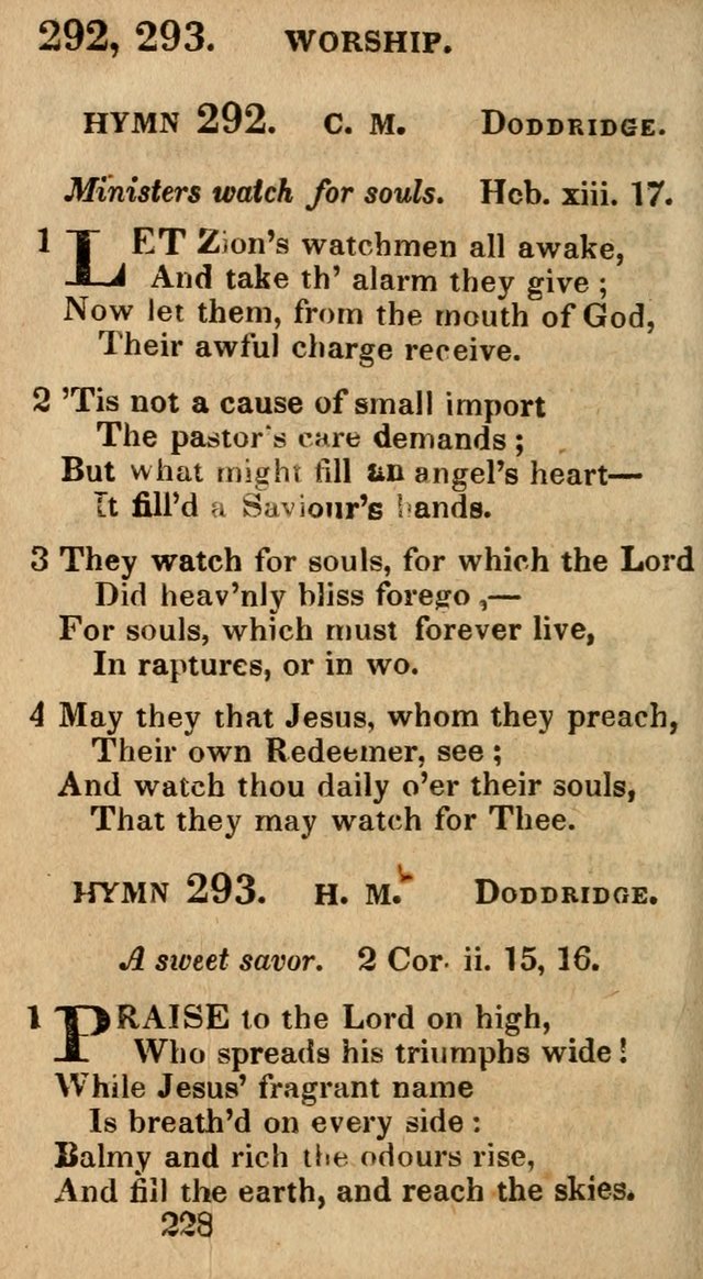 Village Hymns for Social Worship, Selected and Original: designed as a supplement to the Psalms and Hymns of Dr. Watts (6th ed.) page 230