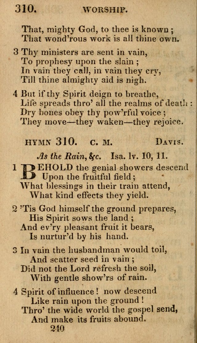 Village Hymns for Social Worship, Selected and Original: designed as a supplement to the Psalms and Hymns of Dr. Watts (6th ed.) page 244