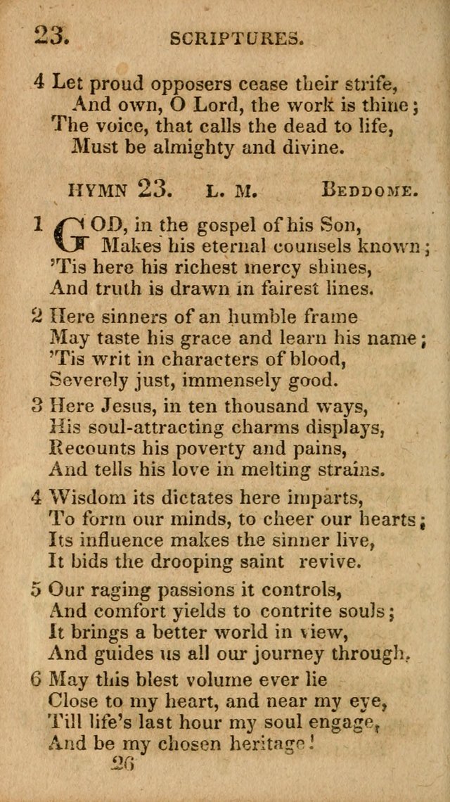 Village Hymns for Social Worship, Selected and Original: designed as a supplement to the Psalms and Hymns of Dr. Watts (6th ed.) page 26