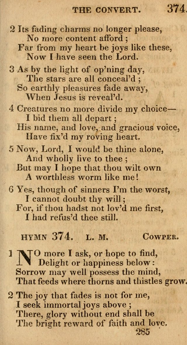 Village Hymns for Social Worship, Selected and Original: designed as a supplement to the Psalms and Hymns of Dr. Watts (6th ed.) page 289