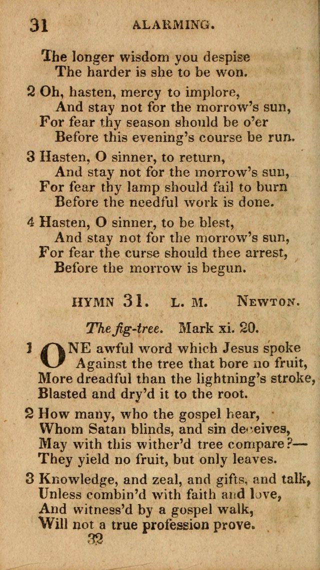 Village Hymns for Social Worship, Selected and Original: designed as a supplement to the Psalms and Hymns of Dr. Watts (6th ed.) page 32