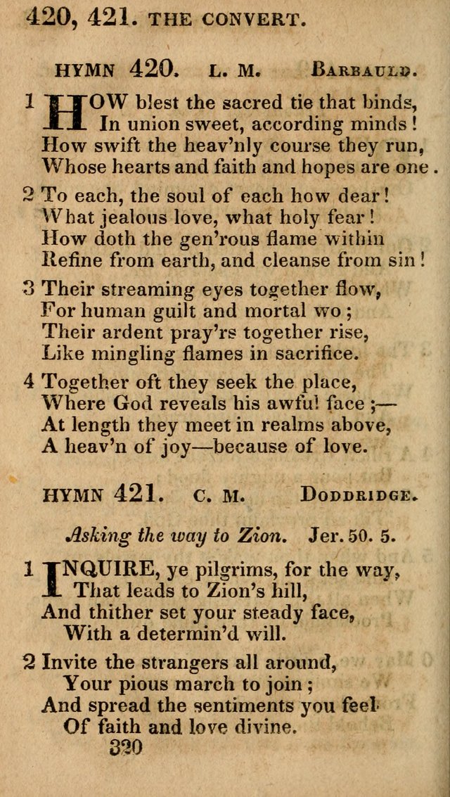 Village Hymns for Social Worship, Selected and Original: designed as a supplement to the Psalms and Hymns of Dr. Watts (6th ed.) page 326