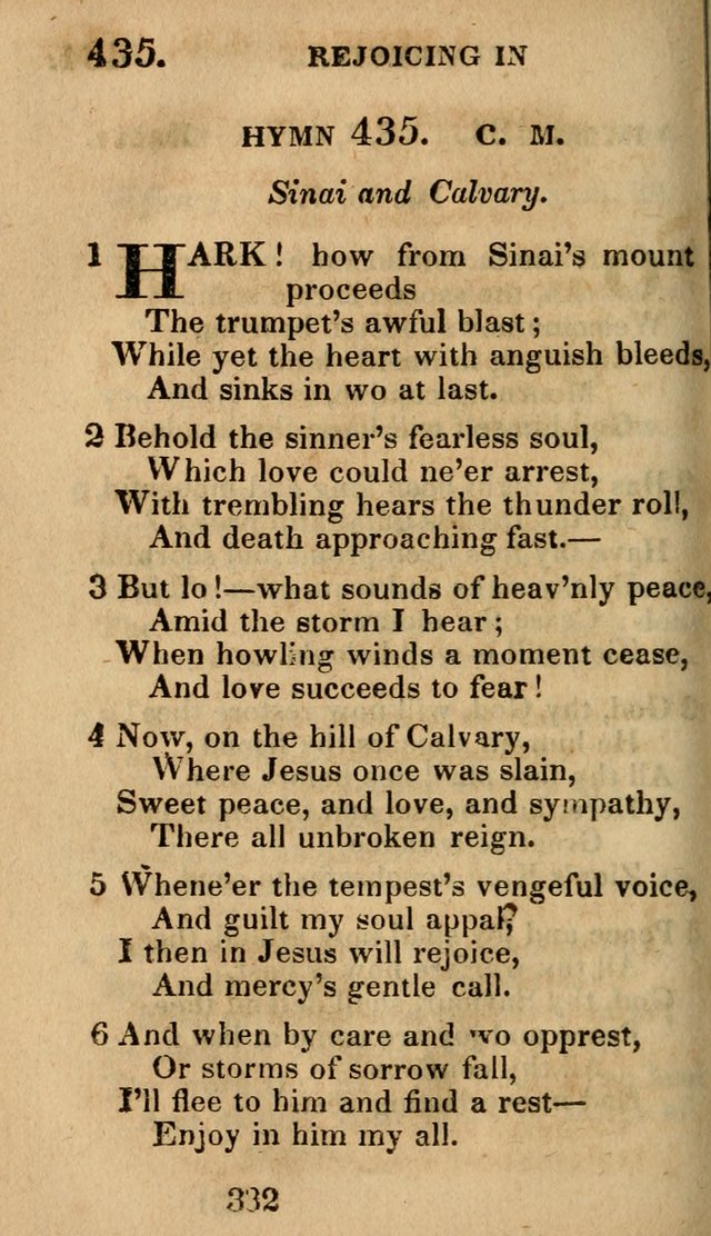 Village Hymns for Social Worship, Selected and Original: designed as a supplement to the Psalms and Hymns of Dr. Watts (6th ed.) page 338