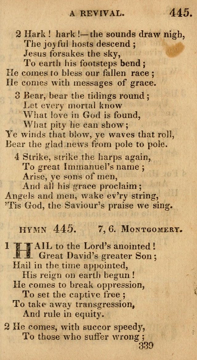 Village Hymns for Social Worship, Selected and Original: designed as a supplement to the Psalms and Hymns of Dr. Watts (6th ed.) page 349