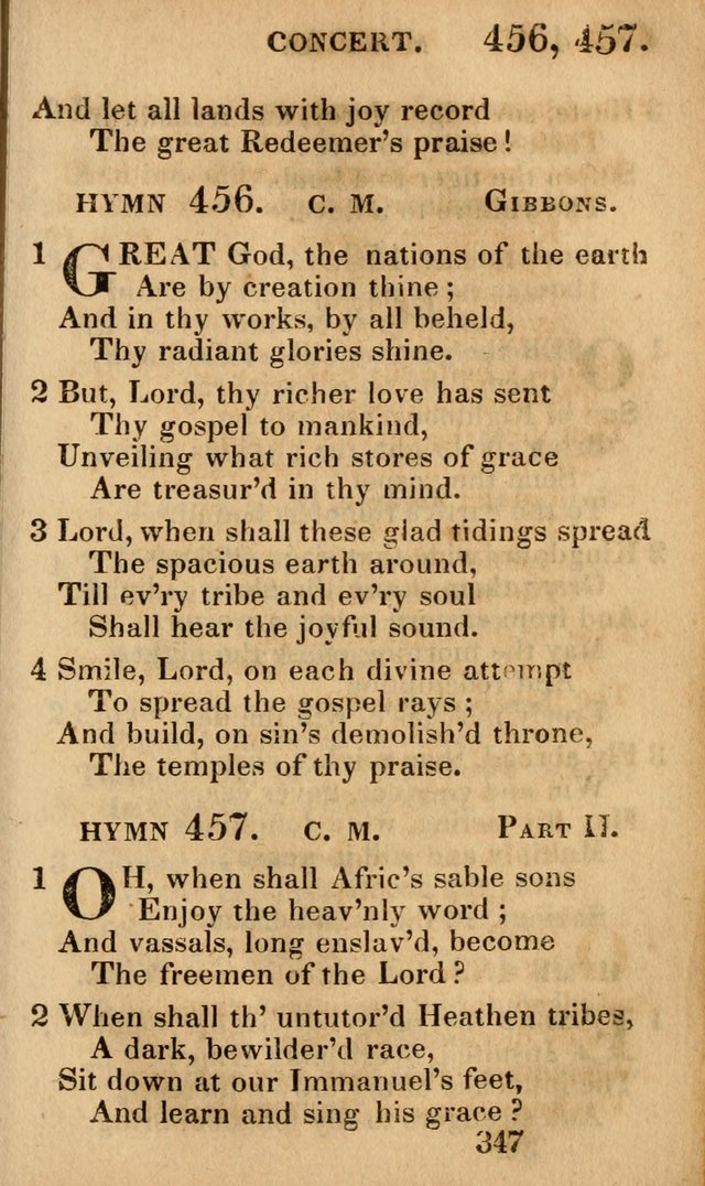 Village Hymns for Social Worship, Selected and Original: designed as a supplement to the Psalms and Hymns of Dr. Watts (6th ed.) page 357