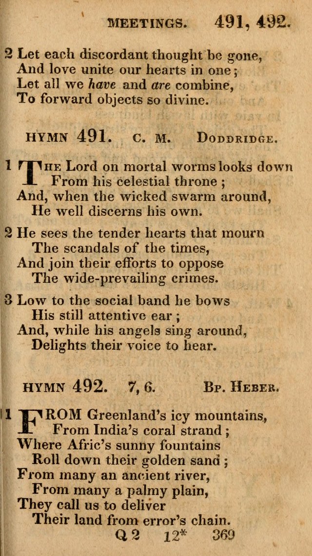 Village Hymns for Social Worship, Selected and Original: designed as a supplement to the Psalms and Hymns of Dr. Watts (6th ed.) page 383