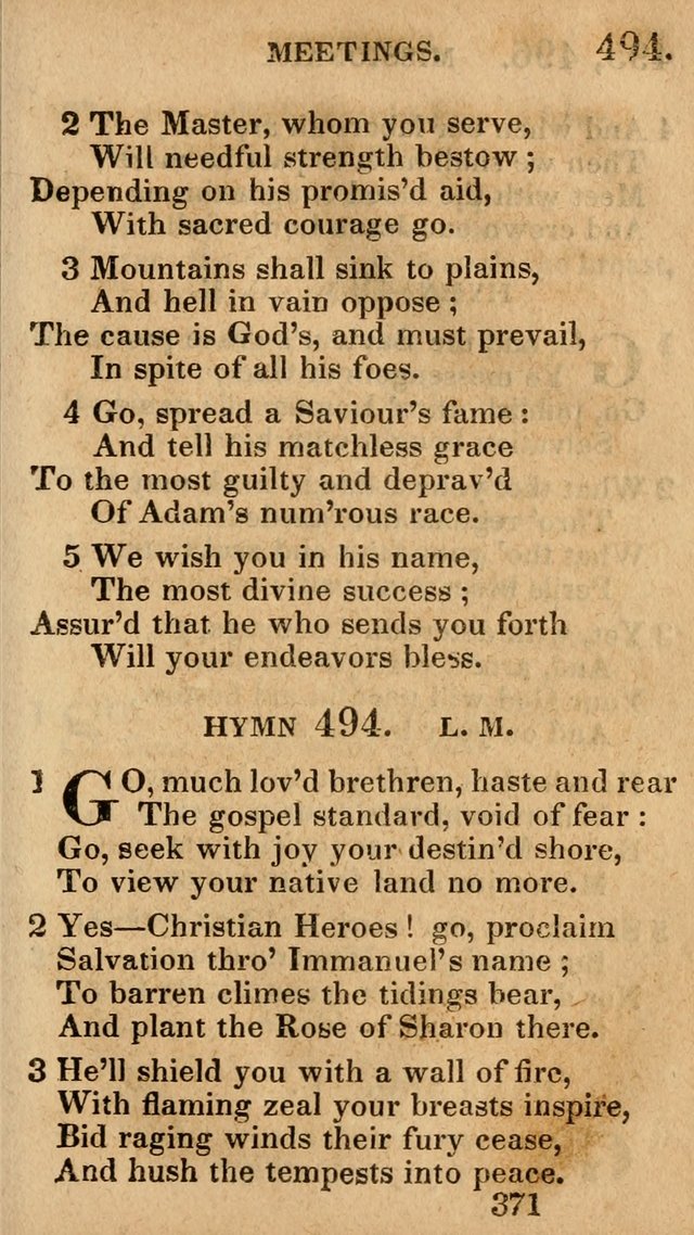 Village Hymns for Social Worship, Selected and Original: designed as a supplement to the Psalms and Hymns of Dr. Watts (6th ed.) page 385