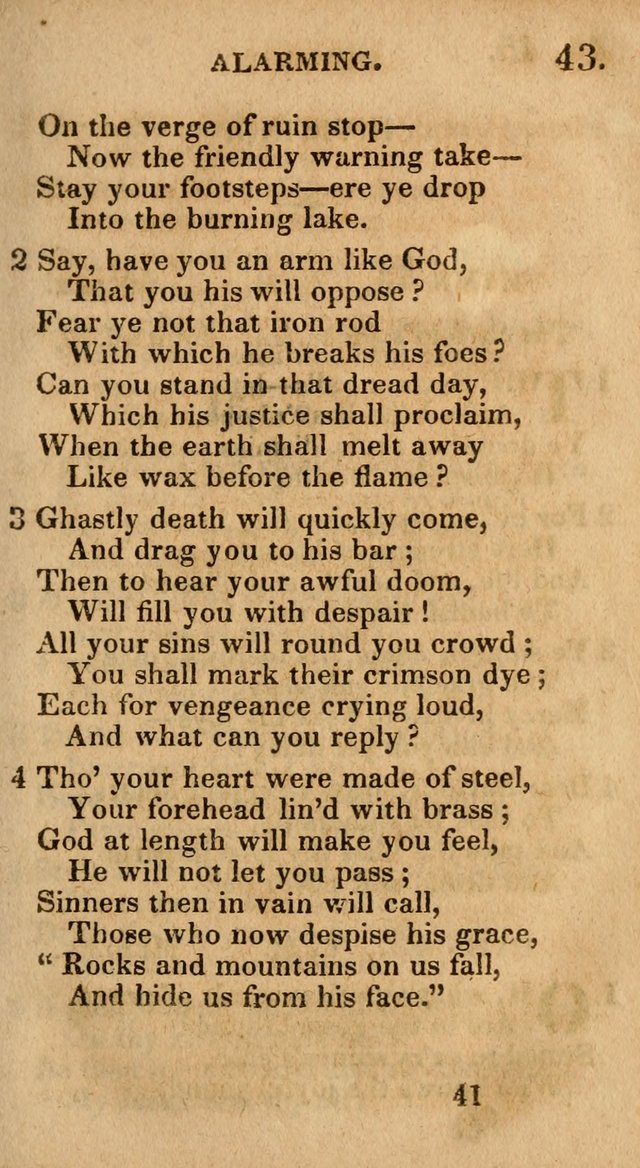 Village Hymns for Social Worship, Selected and Original: designed as a supplement to the Psalms and Hymns of Dr. Watts (6th ed.) page 41