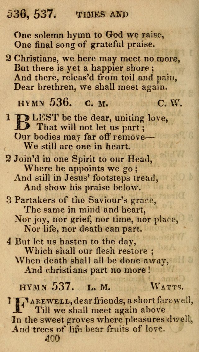 Village Hymns for Social Worship, Selected and Original: designed as a supplement to the Psalms and Hymns of Dr. Watts (6th ed.) page 414