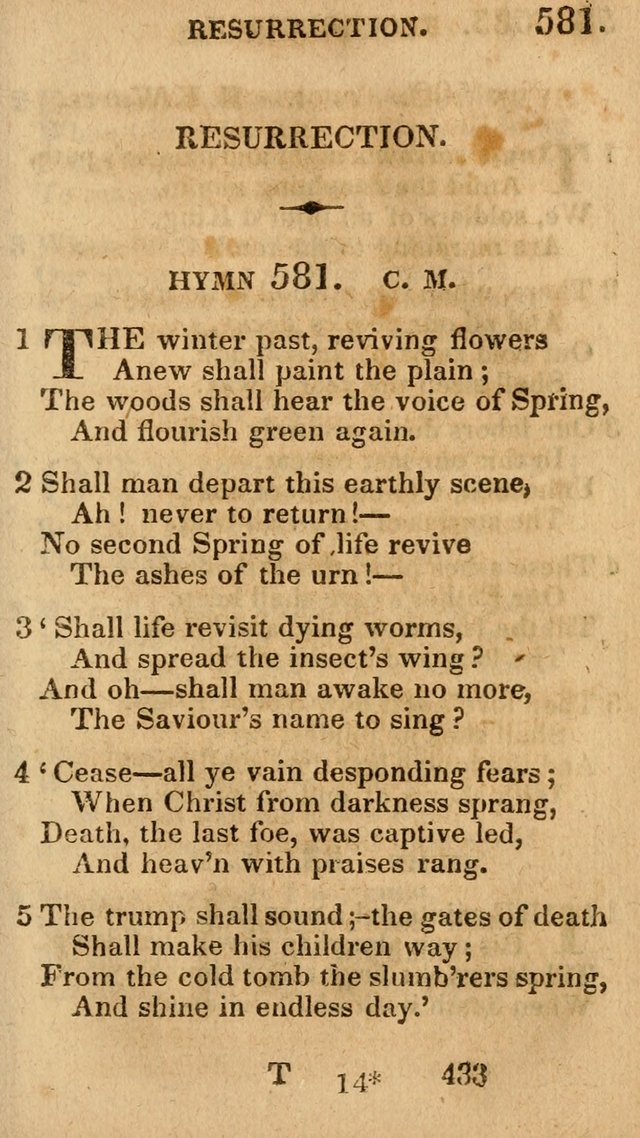 Village Hymns for Social Worship, Selected and Original: designed as a supplement to the Psalms and Hymns of Dr. Watts (6th ed.) page 447